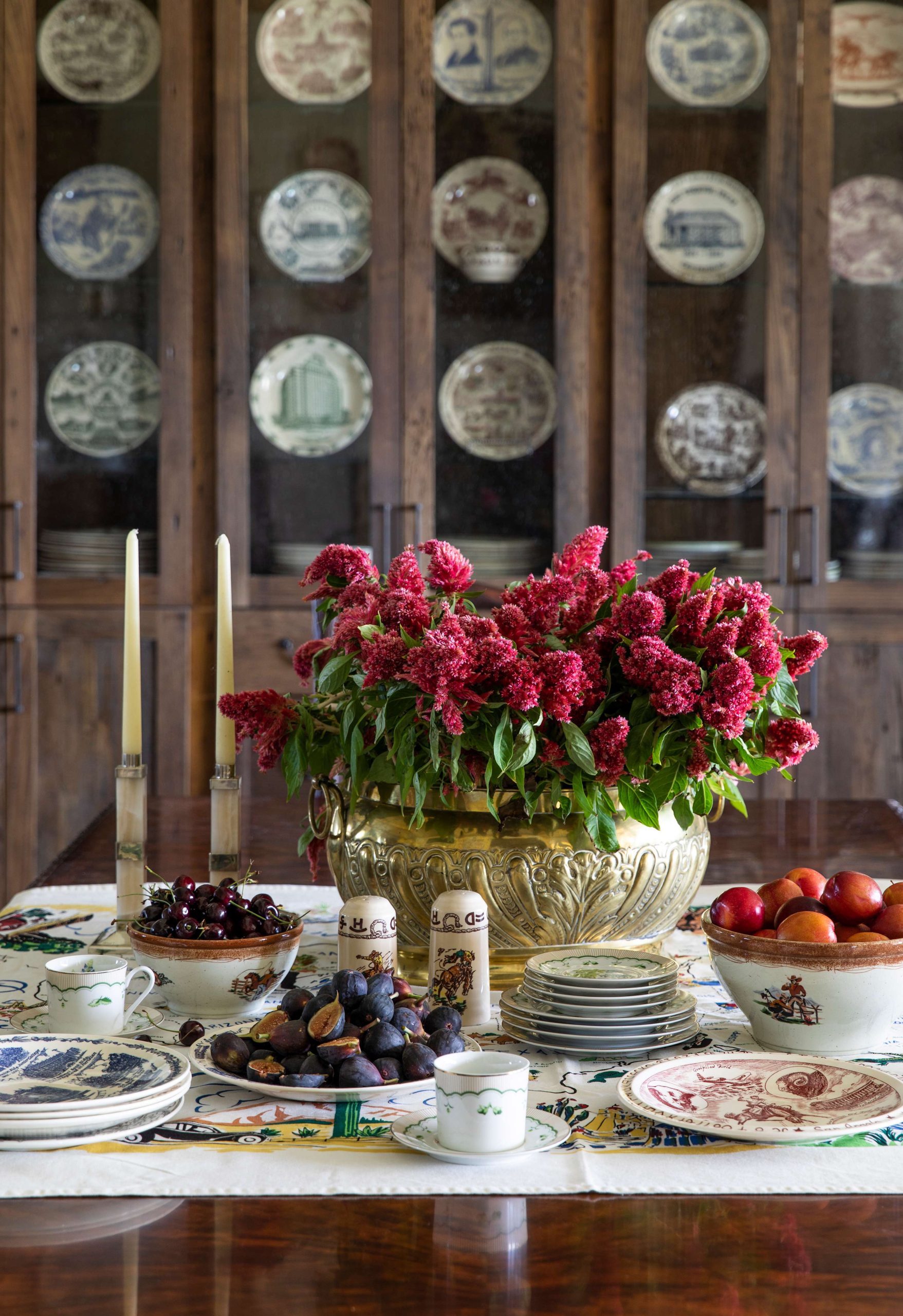 Eclectic Antique Table Setting